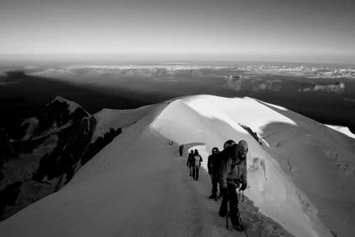 Arètes des bosses, N&B