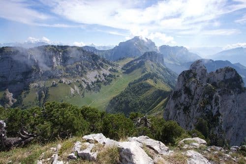 Vue du sommet des dents de lanfon