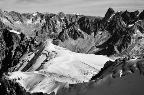 Descente de l'aiguille du midi