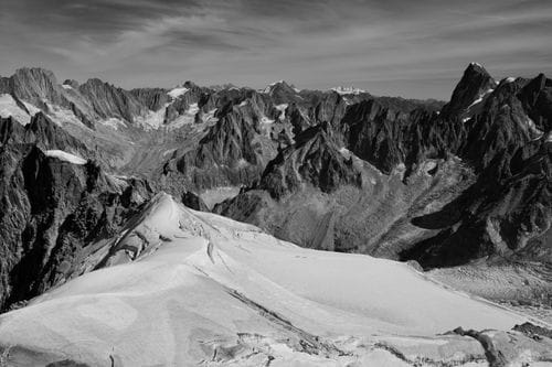 Vue depuis l'aiguille du midi
