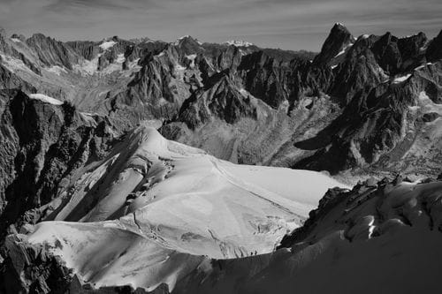 Descente de l'aiguille du midi