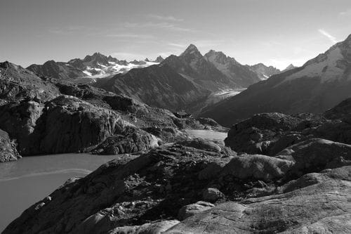 Lac Blanc, N&B