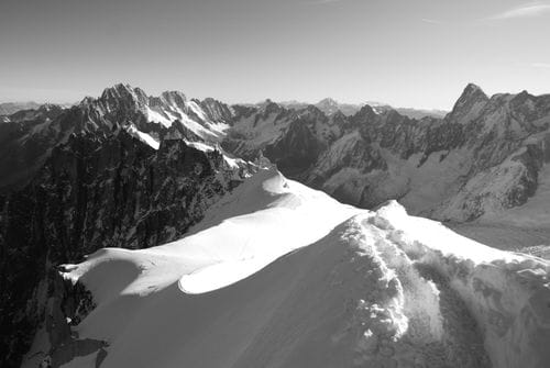 descente de l'aiguille du midi